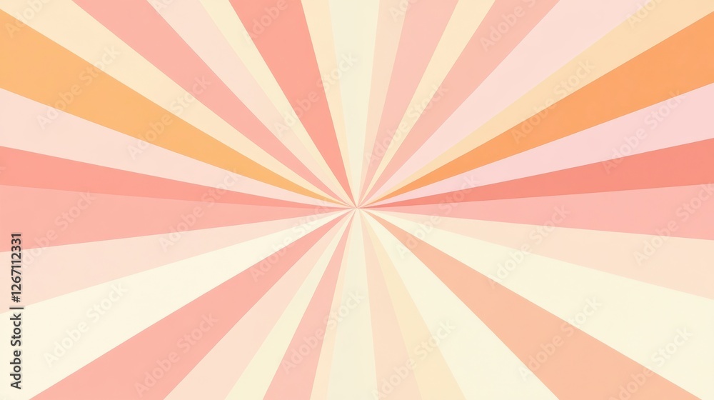 Fototapete radiant pastel rays create a vibrant backdrop with a playful design for creative endeavors and artis