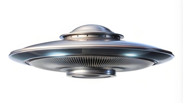 Flying Saucer, Spacecraft, UFO, Object on White Background