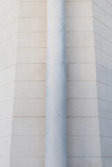 Abstract architecture. Concrete columns in a  Building.
