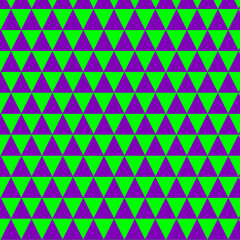 A geometric background featuring green and blue color triangles arranged in an abstract pattern. The design creates an illusion of depth, sometimes appearing as a 3D effect. Ideal for modern and creat