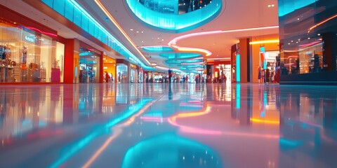 Consumer spending trends in urban shopping malls and retail atmosphere