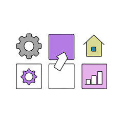 house icon set