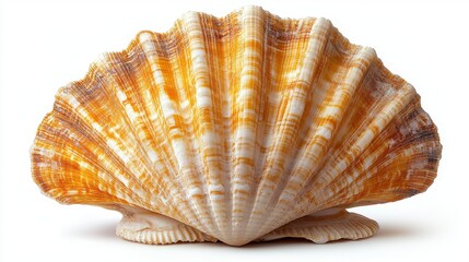 Obraz premium scallop shell isolated on transparent background
