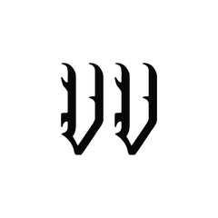 VV monogram logo design letter text name symbol monochrome logotype alphabet character simple logo