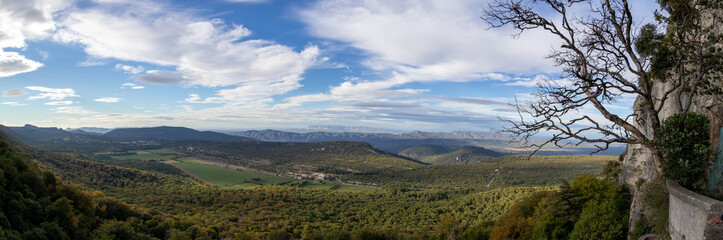Sainte-Baume Cave, a sacred site in Provence where Mary Magdalene is said to have lived. A place of pilgrimage, nestled in cliffs with a stunning panoramic view of the surrounding landscape.