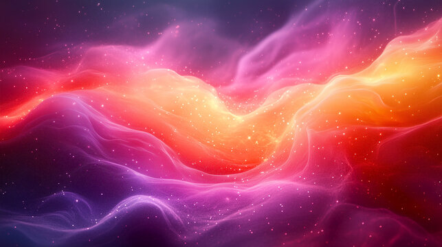 Un fond d&eacute;grad&eacute; pastel avec un m&eacute;lange fluide de tons jaune, rose et lavande, cr&eacute;ant une impression de vagues, &eacute;voquant le r&ecirc;ve, la musique ou le son, arri&egrave;re-plan