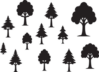 Fototapeta premium set of trees