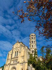 Uzes in France, the Saint-Theodorit cathedral in the historical center