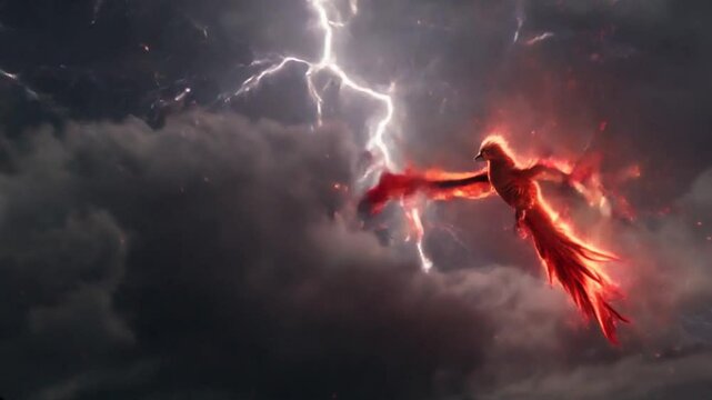 phoenix fire in the sky