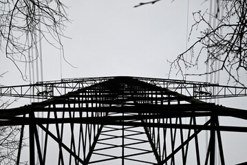 Power Pylon Network in Hamburg, Germany