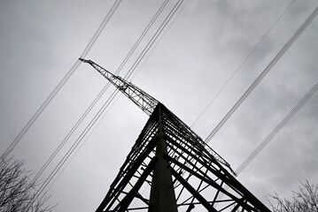 Power Pylon Network in Hamburg, Germany