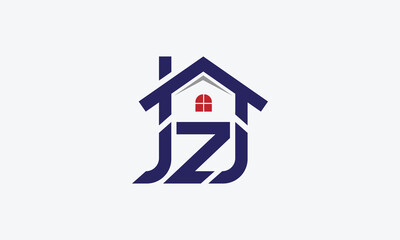 jzj house monogram logo design