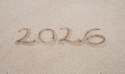 Written on Sandy Beach with Clear Letters, Under the Bright Sun, Creating a Bold and Memorable Impression for All Who Pass by on the Coastline.