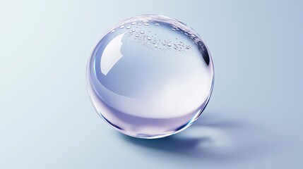 A single rain droplet on a transparent surface, reflecting light.