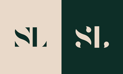 SL monogram logo design