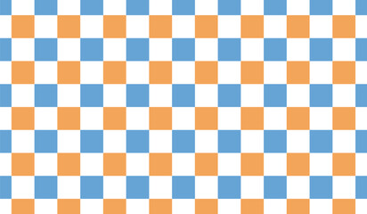 blue and orange checkered pattern background design template