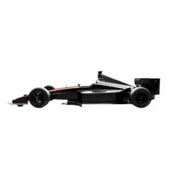 Naadloos Fotobehang Airtex Isolated Black Formula One Racing Car with Red Accents © PROSTOCK