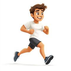 running man vector illustration