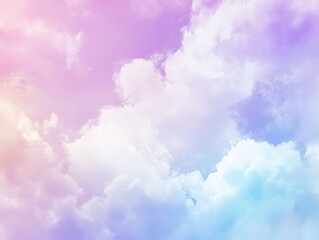 Fototapeta premium Pastel Sky Dreamy Cloudscape Background