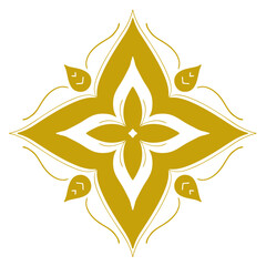 Gold Line art pattern