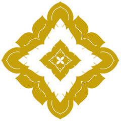 Gold Line art pattern