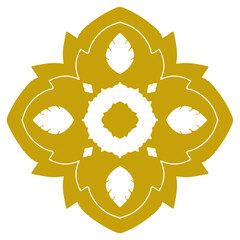 Gold Line art pattern