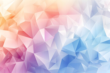 Obraz premium Abstract geometric background with soft pastel colors and triangular shapes.