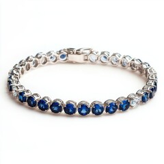 Obraz premium tennis bracelet with alternating diamonds