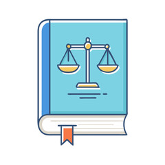 law book icon, law book vector illustration-simple illustration of law book, perfect for law book logos and icons