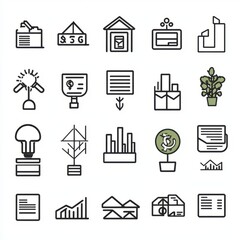 Icons graphic designer isolated with white background, editable stroke vector set of icons for web design