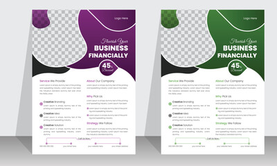 Creative Minimalist Flyer | Advertising & Branding Template for Company Services