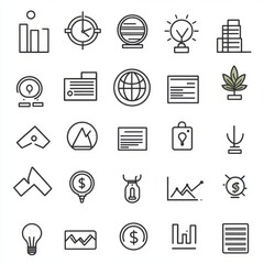 Icons graphic designer isolated with white background, editable stroke vector set of icons for web design