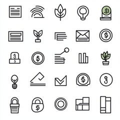 Icons graphic designer isolated with white background, editable stroke vector set of icons for web design