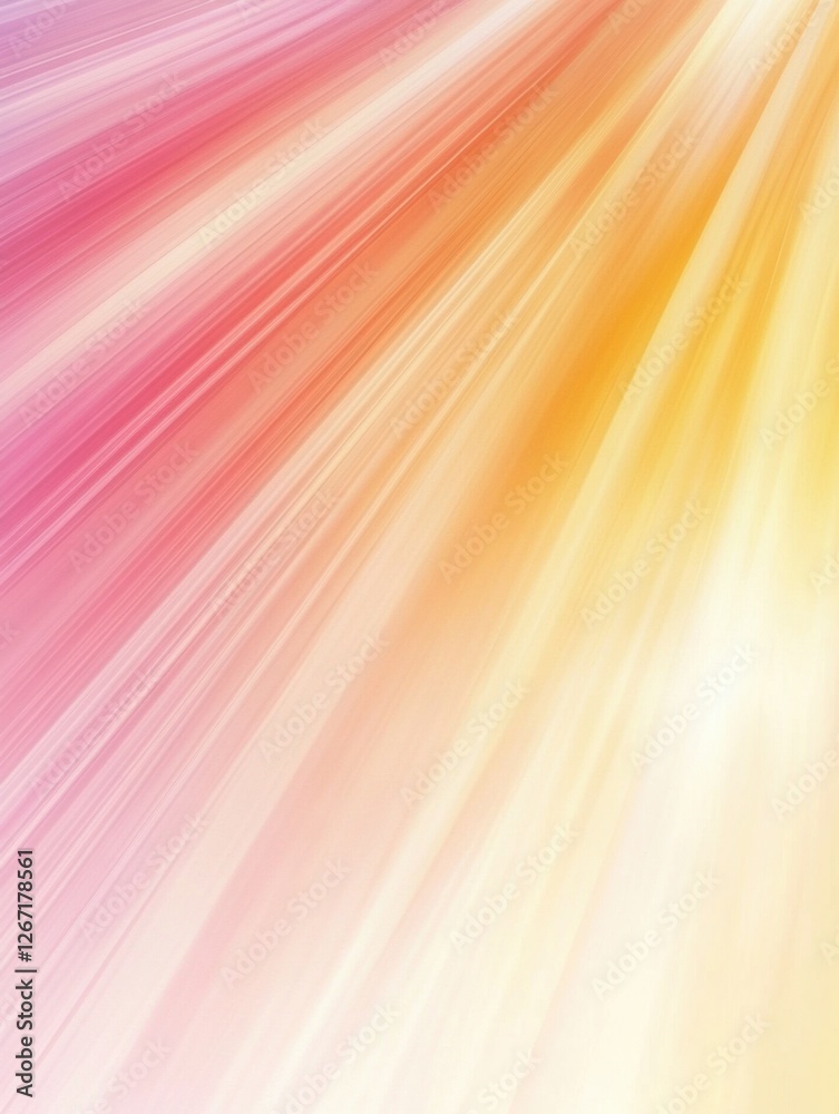 Leinwandbilder colorful rays of sunlight create a beautiful gradient in a vibrant display of pink and yellow hues. 