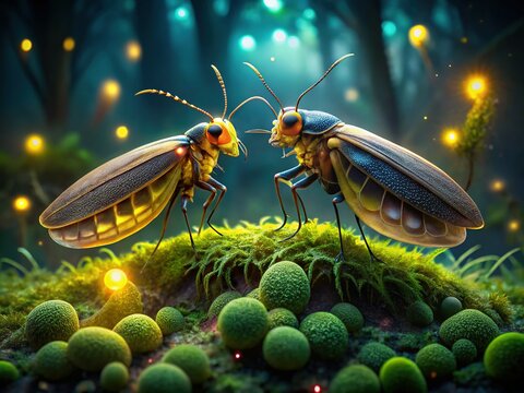 Japanese Firefly Duet: Luciola cruciata & Luciola parvula Night Forest Encounter