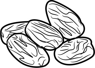 Ramadan dates coloring page