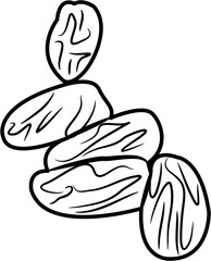 Ramadan dates coloring page