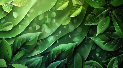 Naklejka premium Eco-friendly abstract composition with organic shapes and soft hues.