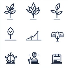 Icons graphic designer isolated with white background, editable stroke vector set of icons for web design