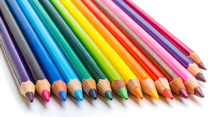 Fototapeta premium Colored Pencils Arrangement