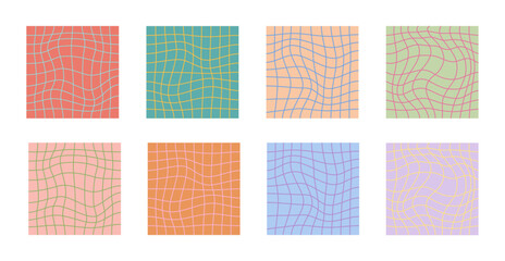 Psychedelic checkerboard poster