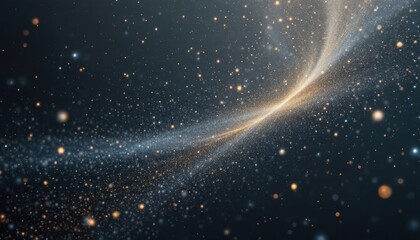 Obraz premium Mesmerizing cosmic swirl of stars in a night sky universe scene