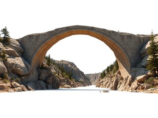 Fototapeta premium Architectural Marvel: Cold Spring Arch Bridge's Iconic Silhouette