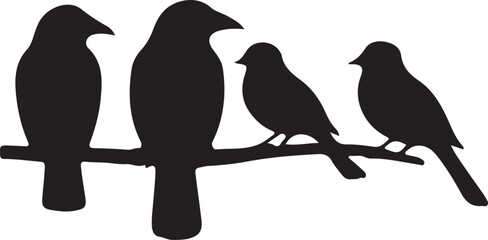 birds on a branch