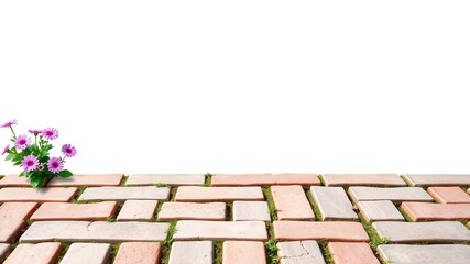 Detailed Brick Patterns: Enhancing Garden Walkways with Clarity