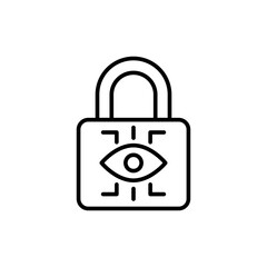 Spyware outline icons, minimalist vector illustration ,simple transparent graphic element .Isolated on white background