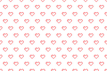 ドット絵ハートの壁紙（赤）、ピクセル、パターン、透過背景