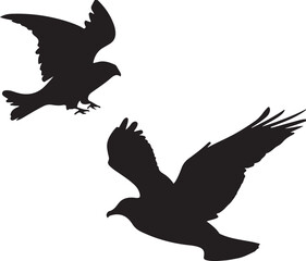 vector illustration of a dove