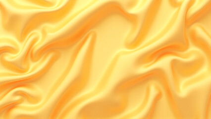 Obraz premium Smooth Satin Fabric with Gentle Waves and Flowing Folds in Gold