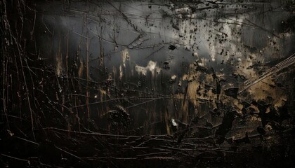 Obraz premium A weathered grunge texture featuring scratches, smudges, and unevenly spread stains background